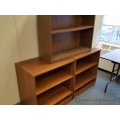 Set of 3 Brown 30" 2 Shelf Book Cases with Adjustable Shelves